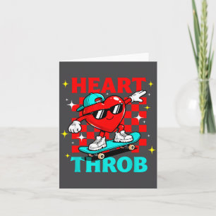 Retro Groovy Heart Throb Valentines Day Toddlers B Card