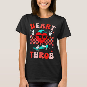 Retro Groovy Heart Throb Valentines Day Toddlers B T-Shirt