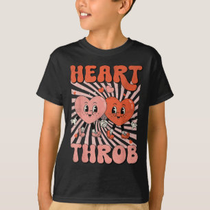 Retro Groovy Heart Throb Valentines Day Toddlers B T-Shirt