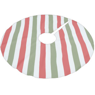 Retro Groovy Holly Jolly Vibes Holiday  Brushed Polyester Tree Skirt