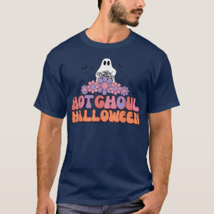 Retro Groovy Hot Ghoul Halloween Ghost Outfit Cost T-Shirt