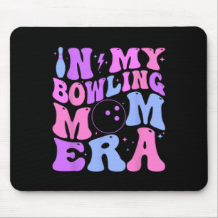 Retro Groovy In My Bowling Mum Era Funny Mouse Pad