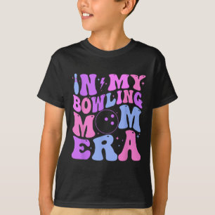 Retro Groovy In My Bowling Mum Era Funny T-Shirt