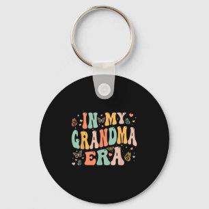 Retro Groovy In My Grandma Era Mother's Day Women  Key Ring