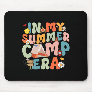 Retro Groovy In My Summer Camp Era Summer Camp Cam Mouse Pad