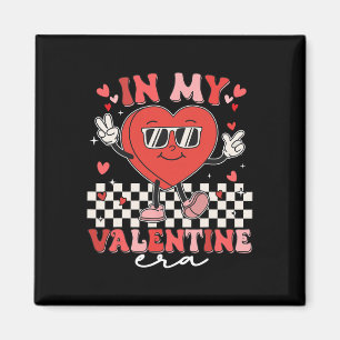 Retro Groovy In My Valentine Era Valentine Day Men Magnet