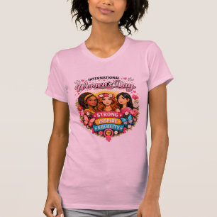 Retro Groovy International Women’s Day T-Shirt
