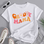 retro groovy mama First Birthday Matching  T-Shirt<br><div class="desc">Groovy One Family First Birthday Shirts,  Retro 1st Birthday Tees,  Mama Dad Matching Family T-shirt 1st Birthday Outfit Mummy and Me.</div>
