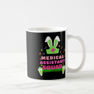 Retro Groovy Medical Istant Squad Bunny Ear Flower Coffee Mug