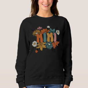 Retro Groovy Mimi One Thankful Mimi Thanksgiving F Sweatshirt