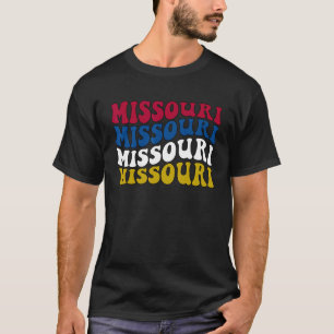Retro Groovy Missouri State Home Girl I Love Misso T-Shirt