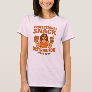 Retro Groovy Mom Professional Snack Distributor T-Shirt