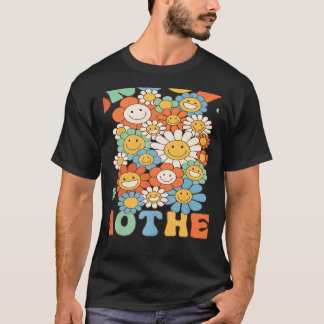 Retro Groovy Mother Groovy Birthday Party Matching T-Shirt