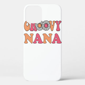 Retro Groovy Nana Matching Family iPhone 12 Case