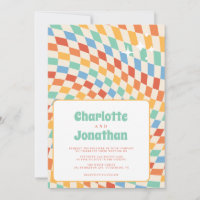 Retro Groovy Nostalgia Bright Wedding