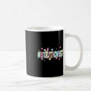 Retro Groovy Nutritionist Bunny Ear Funny Easter G Coffee Mug