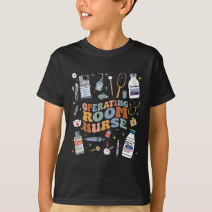 Retro Groovy Operating Room Nurse Or Nursing Schoo T-Shirt