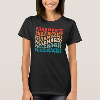 Retro Groovy Pharmacist Pharmacy 70s Vintage  Boho T-Shirt