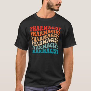 Retro Groovy Pharmacist Pharmacy 70s Vintage Boho T-Shirt