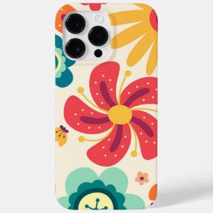 Retro Groovy Phone Case Floral Hippie Cover fit fo