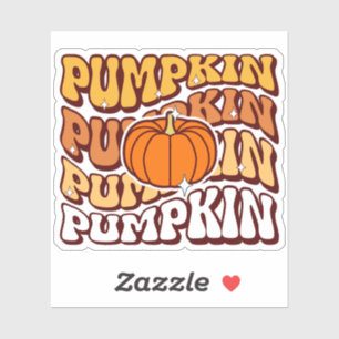 Retro Groovy Pumpkin Fall Season Vintage Autumn