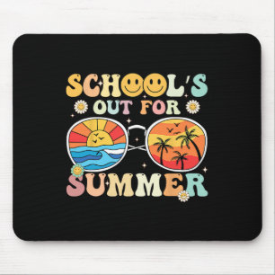 Retro Groovy School39s Out For Summer Graduation T Mouse Pad