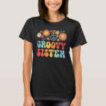 Retro Groovy Sister Matching Family 1st Birthday P T-Shirt<br><div class="desc">Retro Groovy Sister Matching Family 1st Birthday Party.</div>