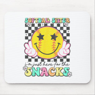 Retro Groovy Softll Sister I'm Just Here For The S Mouse Pad