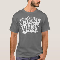 Retro Groovy Spooky Babe Spooky Season Funny Hallo