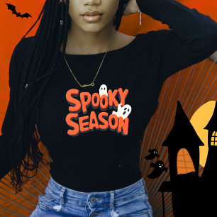 Retro Groovy Spooky Season  Tri-Blend Shirt