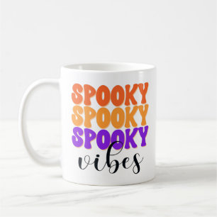 Retro Groovy Spooky Vibes Vintage Halloween Coffee Mug