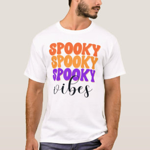 Retro Groovy Spooky Vibes Vintage Halloween T-Shirt