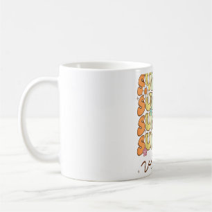 Retro Groovy Summer Vibes For Women Men Kids Summe Coffee Mug