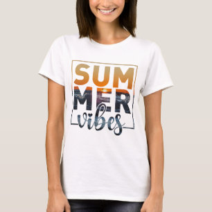 Retro Groovy Summer vibes, summer vacay T-Shirt