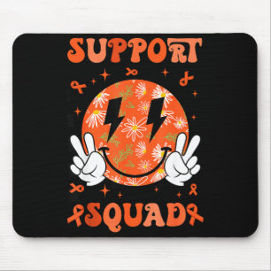 Retro Groovy Support Squad Multiple Sclerosis Oran Mouse Pad