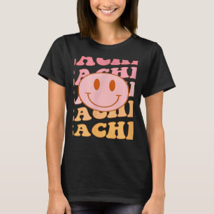 Retro Groovy Teacher Inspirational Colourful Back T-Shirt