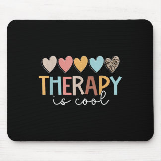 Retro Groovy Therapy Is Cool Mental Health S Aware Mouse Pad