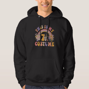 Retro Groovy This Is My 70s Costume Halloween Peac Hoodie