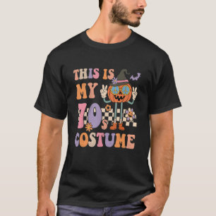 Retro Groovy This is My 70s Costume Halloween Peac T-Shirt