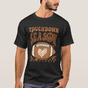 Retro Groovy Touchdown Season Football Game Day Au T-Shirt