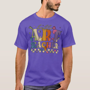 Retro Groovy Vintage Music Art For Teacher Day Lov T-Shirt