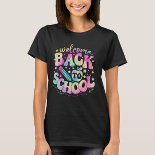 Retro Groovy Welcome Back to School Student Teache T-Shirt