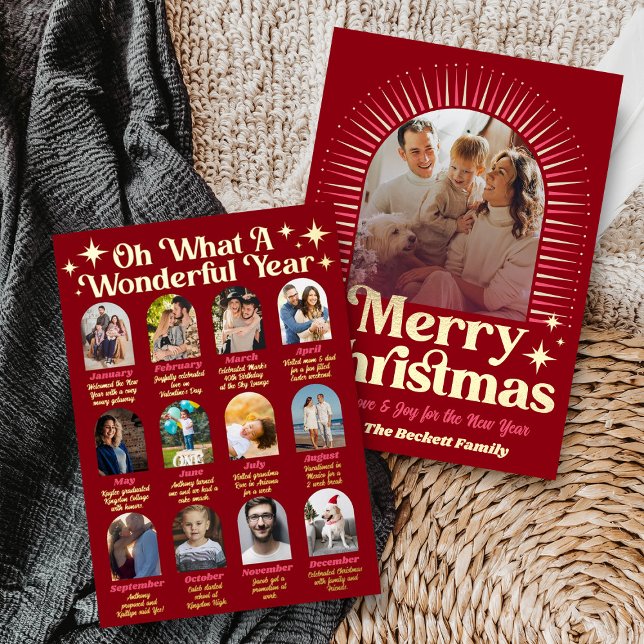 Retro Groovy What A Year In Review 12 Photo Arch (Creator Uploaded)