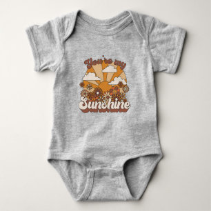 Retro Groovy   You're my Sunshine Baby Bodysuit