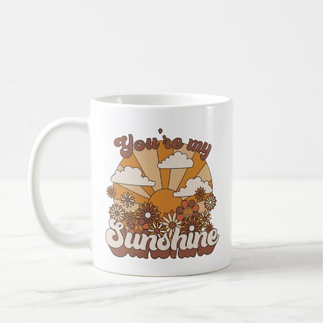 Retro Groovy | You're my Sunshine Coffee Mug (Left)