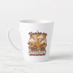 Retro Groovy You're my Sunshine Latte Mug