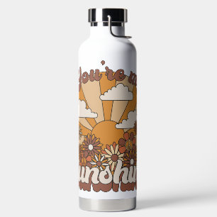 Retro Groovy You're my Sunshine Water Bottle