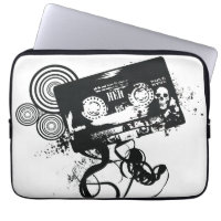 Retro Grunge Audio Tape & Skull
