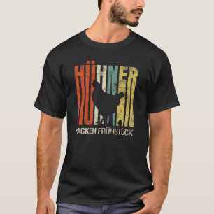 Retro Grunge Farmers Chickens Packing Breakfast Ch T-Shirt