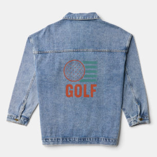 Retro Grunge Golf Denim Jacket